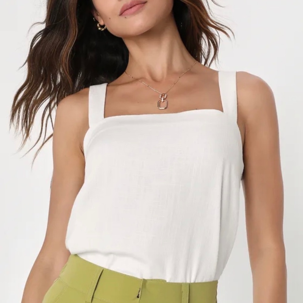 Linen Cropped Top